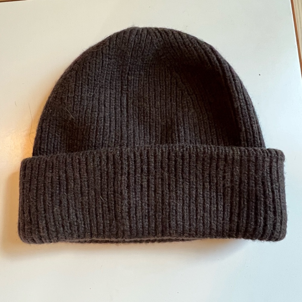 Madewell Chocolate Brown Knit Beanie NWT